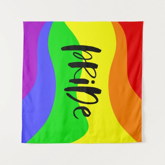 Moderne regenboog wandkleed (Voorkant (horizontaal))