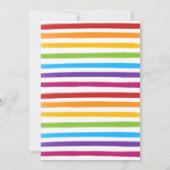 Moderne Regenboog Waterverf Save the Date Kaart (Achterkant)