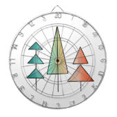 moderne regenboogbomen uit de middeleeuwse eeuw bl dartbord (Voorkant)