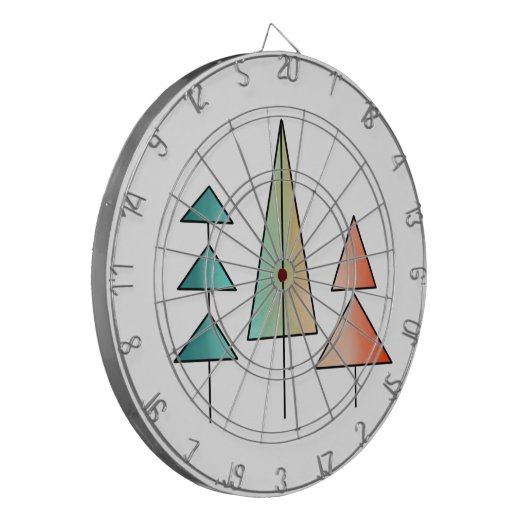 moderne regenboogbomen uit de middeleeuwse eeuw bl dartbord (Voorkant Links)