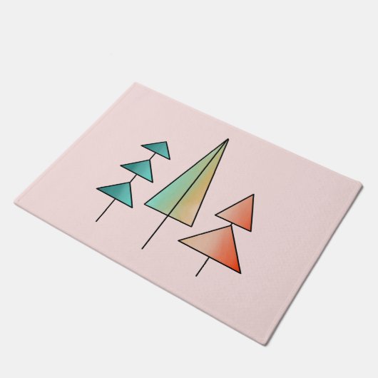 moderne regenboogbomen uit de middeleeuwse eeuw bl deurmat (Schuin)