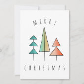 moderne regenboogbomen uit de middeleeuwse eeuw bl feestdagenkaart (Voorkant)