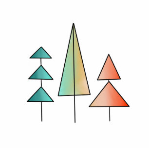 moderne regenboogbomen uit de middeleeuwse eeuw bl fotobeeldje magneet