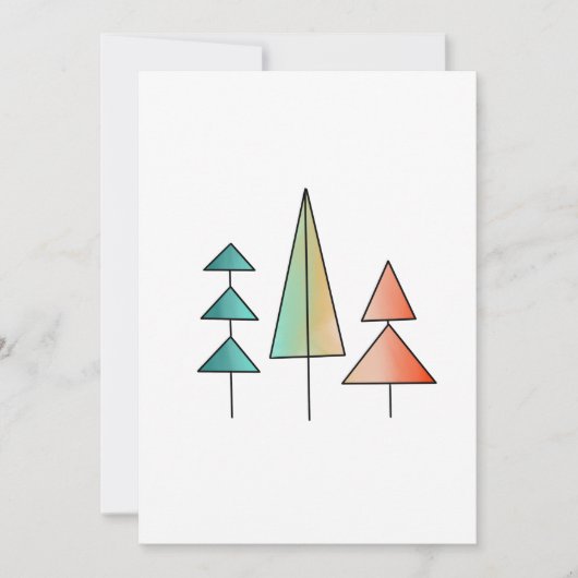 moderne regenboogbomen uit de middeleeuwse eeuw bl kaart (Voorkant)