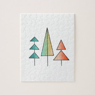 moderne regenboogbomen uit de middeleeuwse eeuw bl legpuzzel