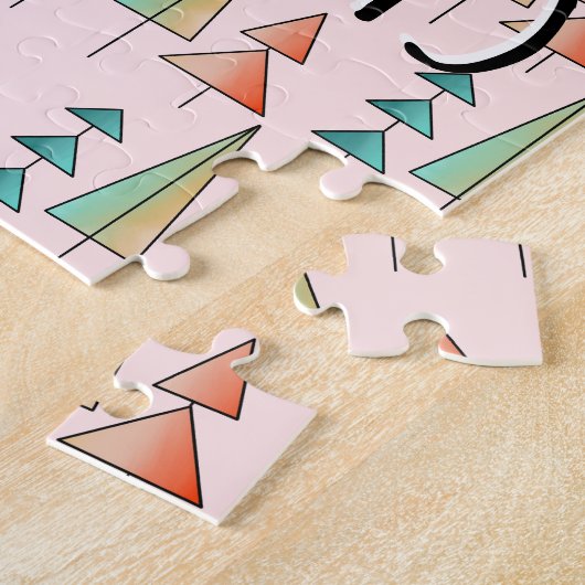 moderne regenboogbomen uit de middeleeuwse eeuw bl legpuzzel (Zijkant)