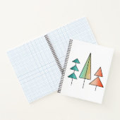 moderne regenboogbomen uit de middeleeuwse eeuw bl notitieboek (Binnen)