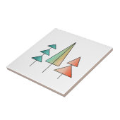 moderne regenboogbomen uit de middeleeuwse eeuw bl tegeltje (Zijkant)