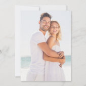 Moderne regenboogbruiloft Confetti Save The Date (Achterkant)