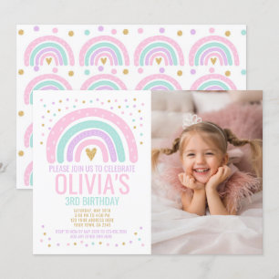 Moderne regenboogdag kaart