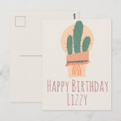 Moderne regenboogdag met Plant Briefkaart (Voorkant / Achterkant)