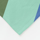 Moderne regenboogdiagonale strepen geometrisch pat fleece deken (Hoek)