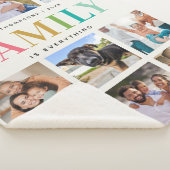 Moderne regenboogfamilie is alles om te koelen sherpa deken (3/4)