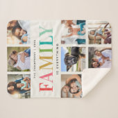 Moderne regenboogfamilie is alles om te koelen sherpa deken (Voorkant (horizontaal))