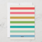 Moderne regenboogfoto Eenvoudige fotofeestdag Feestdagenkaart (Achterkant)