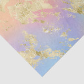 Moderne regenbooggradiënt en gouden marmerpatroon tissuepapier (Detail)
