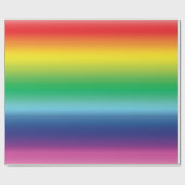 Moderne regenbooggradiënt ombre kleurpatroon cadeaupapier (Vlak)
