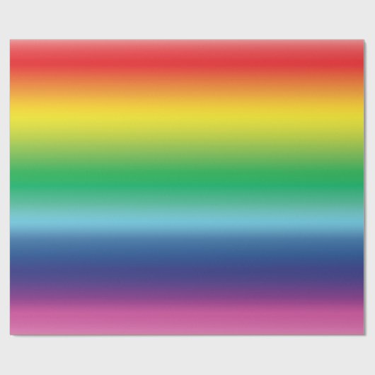 Moderne regenbooggradiënt ombre kleurpatroon cadeaupapier (Vlak)