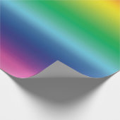 Moderne regenbooggradiënt ombre kleurpatroon cadeaupapier (Hoek)