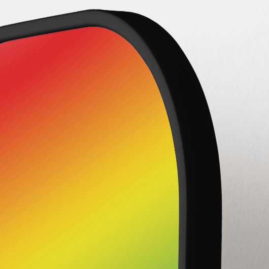 Moderne regenbooggradiëntpatroon lgbatq gay pride pickleball paddle (Links Detail)