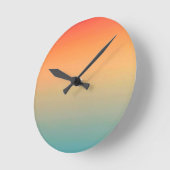 Moderne regenbooghemel Multicolored klok Middelgro (Hoek)