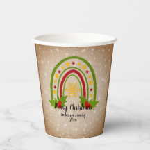 Moderne regenboogkerst Holly 20xx jaar tekst