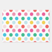 Moderne regenboogkerstboom en tekenlampjes inpakpapier vel (Voorkant 3)