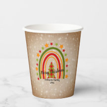 Moderne regenboogkerstpannen Boom 20xx tekst