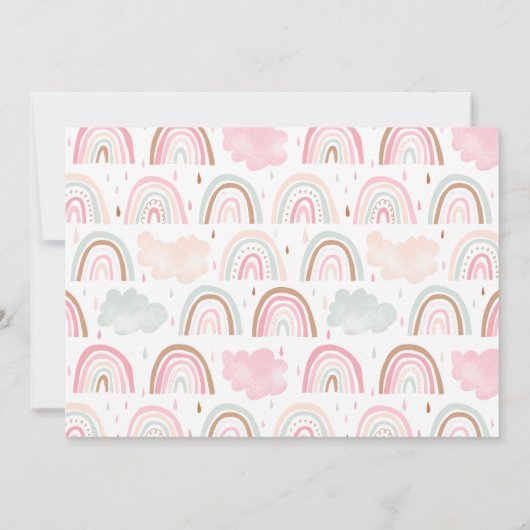 Moderne regenboogkinderen Birthday Foto Kaart (Achterkant)