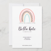 Moderne regenboogkinderen Birthday Party Kaart (Voorkant)