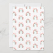 Moderne regenboogkinderen Birthday Party Kaart (Achterkant)