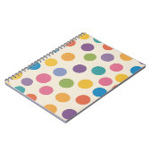 Moderne regenboogkleur zeshoekige kunst notitieboek (Linkerzijde)