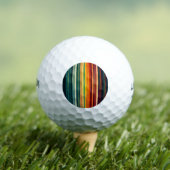 Moderne regenboogkleuren golfballen (Insitu Shirt)