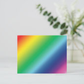 Moderne regenboogkleuren ombre gradiëntpatroon ple kaart (Staand voorkant)