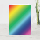 Moderne regenboogkleuren ombre gradiëntpatroon ple kaart (Voorkant)