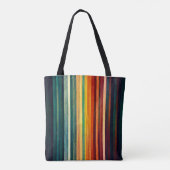 Moderne regenboogkleuren tote bag (Achterkant)
