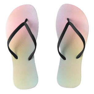 Moderne regenboogkleuren Trendy Elegant roze rood Teenslippers