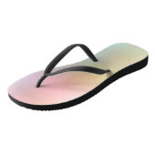 Moderne regenboogkleuren Trendy Elegant roze rood Teenslippers (Schuin)