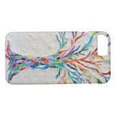 Moderne regenboogkleurige boom Case-Mate iPhone case (Achterkant (Horizontaal))
