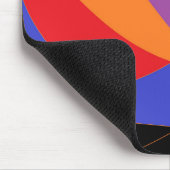 Moderne regenboogkleurige kunst muismat (Hoek)