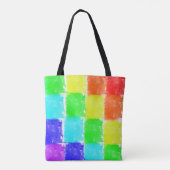 Moderne regenboogkleurklokken tote bag (Achterkant)