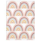 Moderne regenboogleraar voegt Jouw naam toe Klembord (Achterkant)