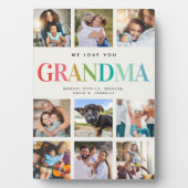 Moderne regenboogliefde grootmafotocollage familie fotoplaat (voorkant)