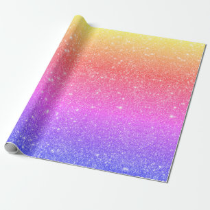 Moderne regenboogliter cadeaupapier