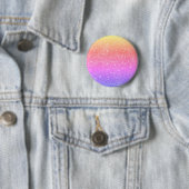 Moderne regenbooglitter Glam Button (In situ)