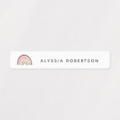 Moderne regenboogpasteel elke dag labels (Design 1)