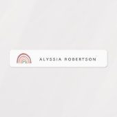 Moderne regenboogpasteel elke dag labels (Design 2)