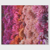 Moderne regenboogroze Oranje Paarse Dahlia Flower Cadeaupapier (Vlak)