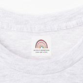 Moderne regenboogstaart Kinderen Labels (Aangebracht)