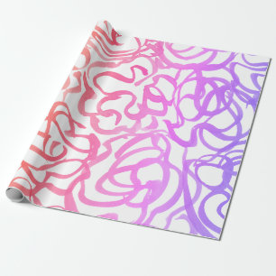 Moderne regenboogstalen Abstract ontwerp voor Wate Cadeaupapier